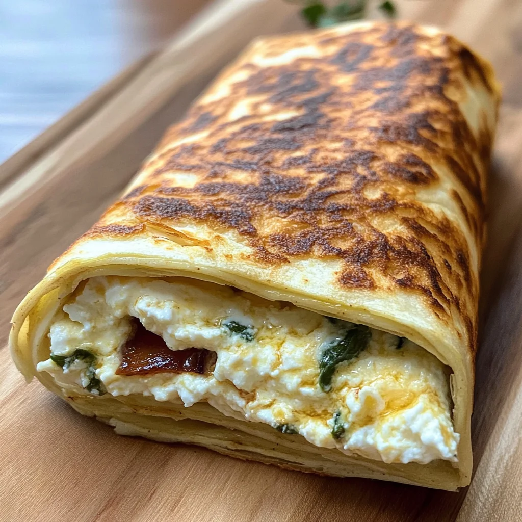 Viral High Protein Cottage Cheese Wrap