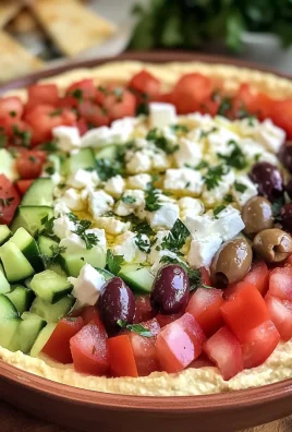 7 Layer Greek Hummus Dip