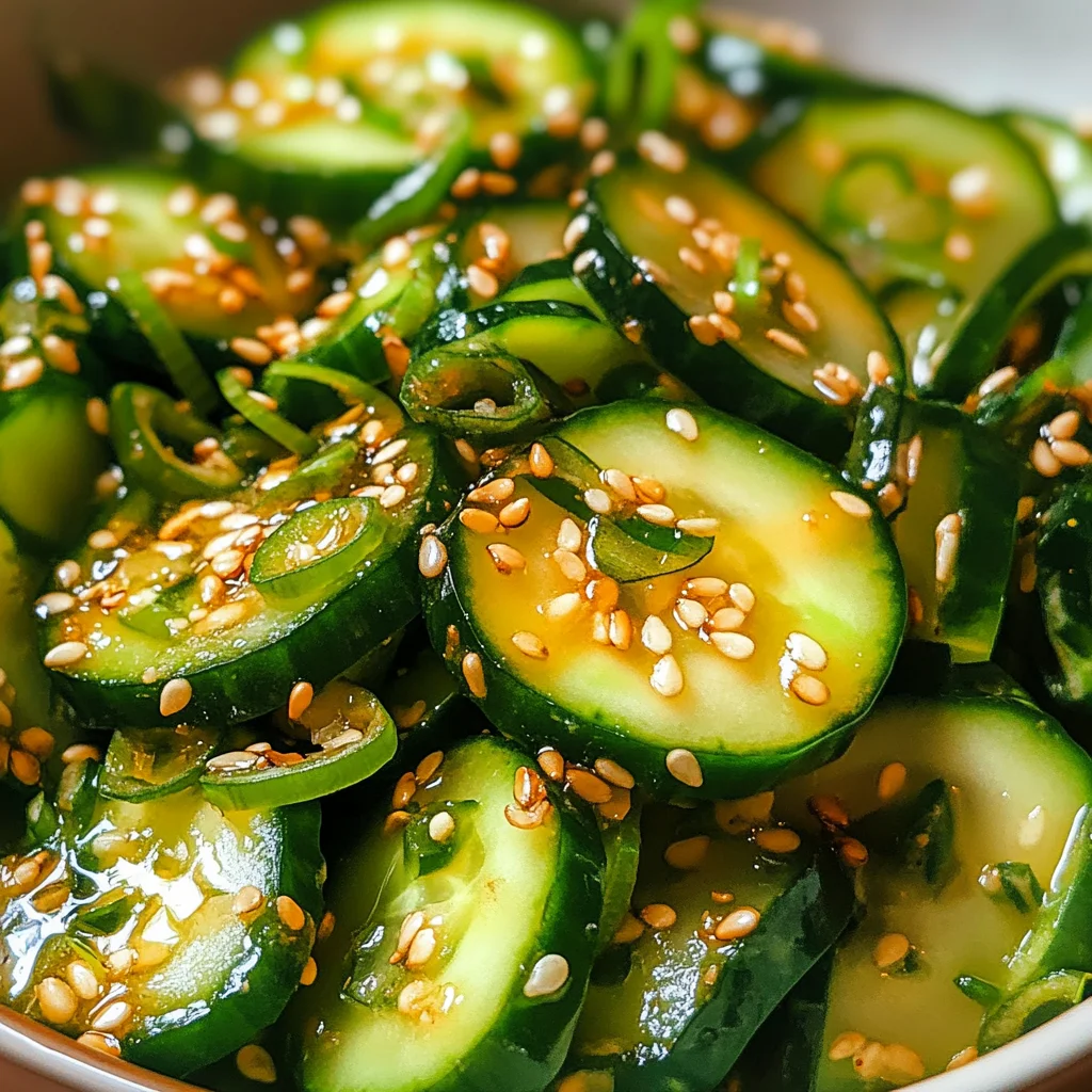 Asian Sesame Cucumber Salad