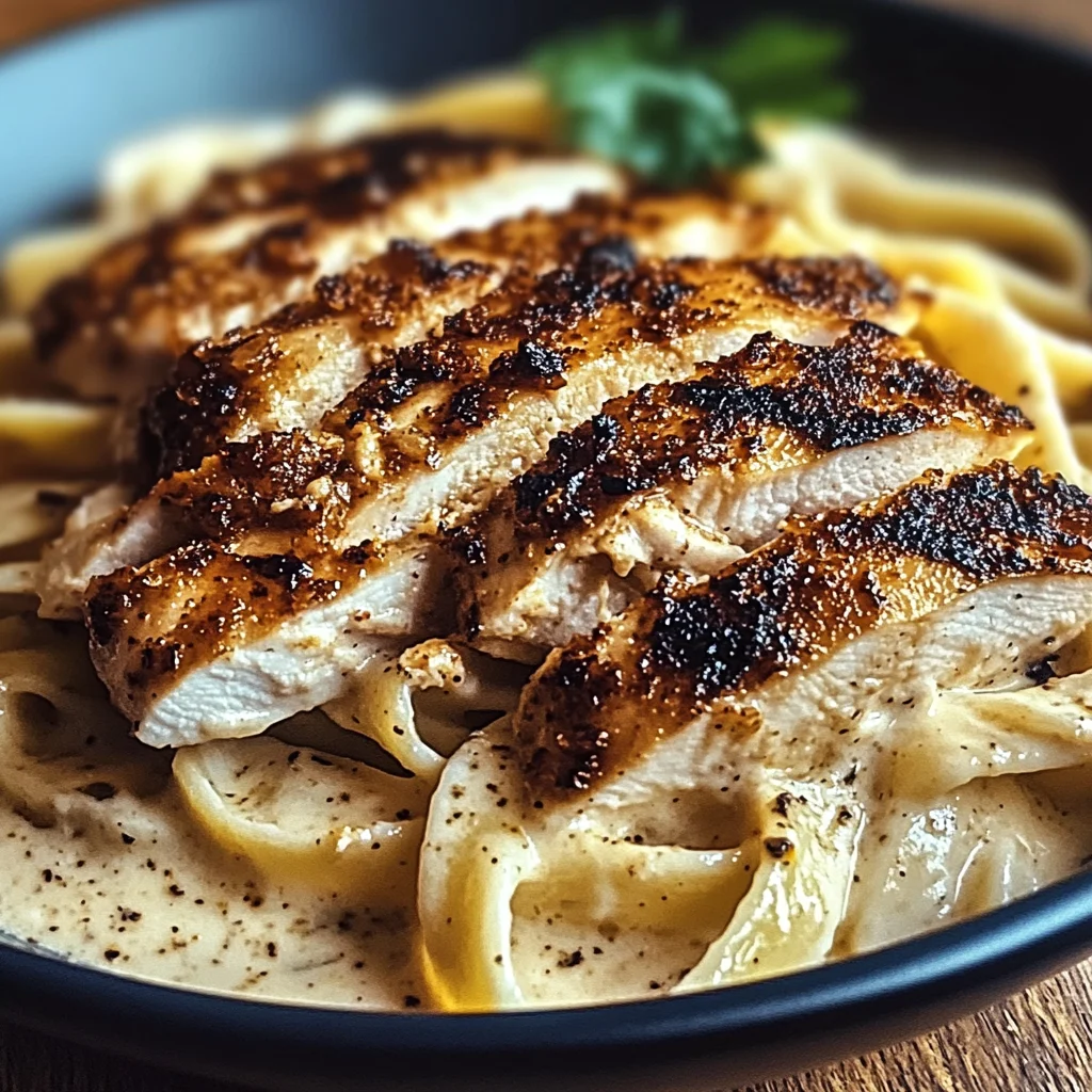 Blackened Chicken Alfredo