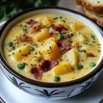 Cheddar Garlic Herb Potato Soup