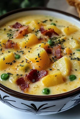 Cheddar Garlic Herb Potato Soup