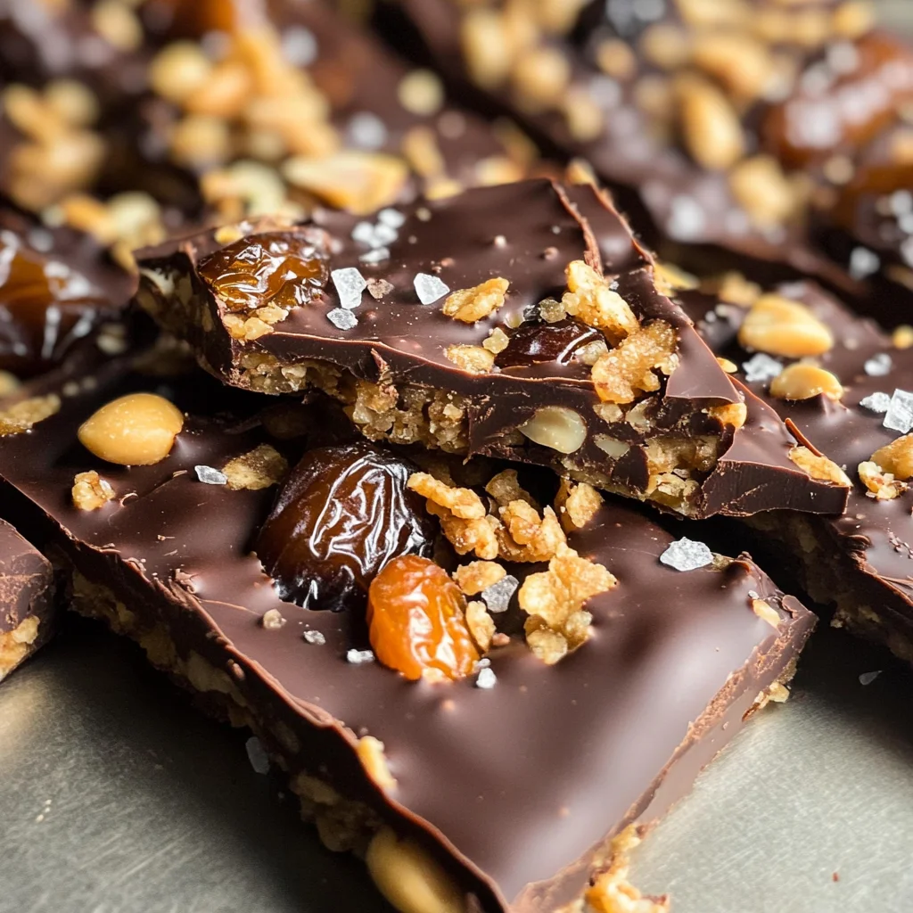 Chocolate Date Crunch Bark (Easy Viral TikTok Recipe!)