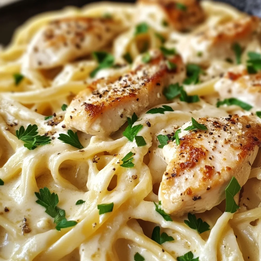 Creamy Chicken Alfredo Pasta