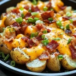Crispy Cheese and Bacon Potatoes