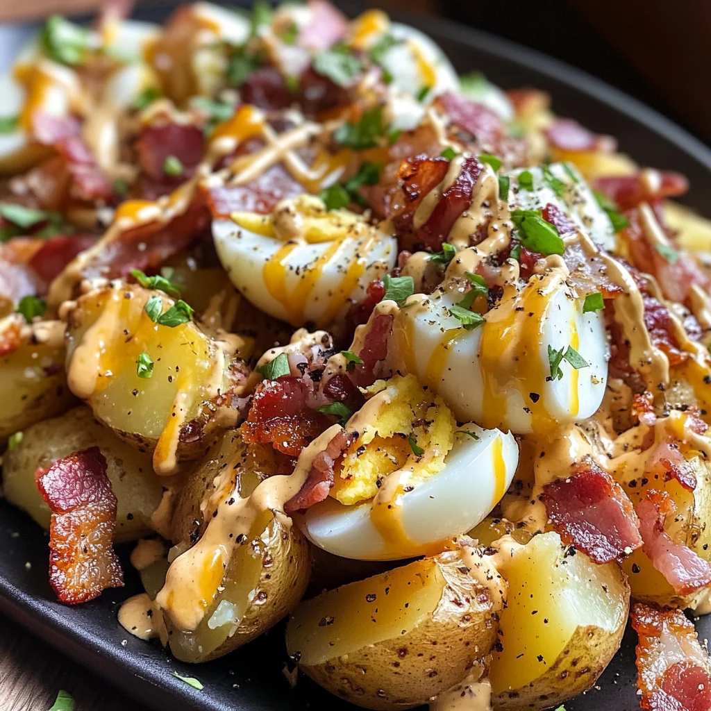 Crispy Honey Mustard Smashed Potato Salad image 2