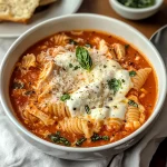 Crockpot Chicken Parmesan Soup
