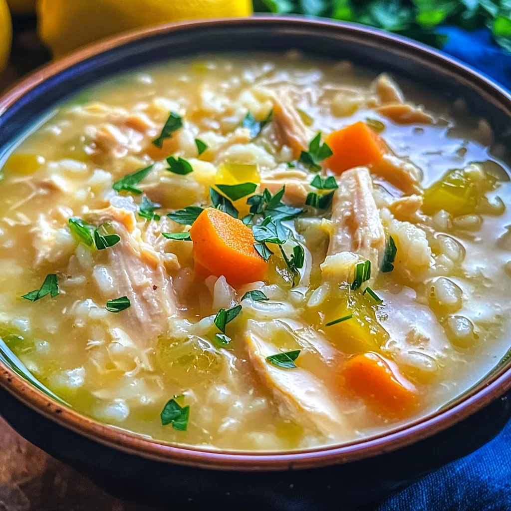 Delicious Avgolemono Soup Recipe: Greek Lemon Chicken Delight