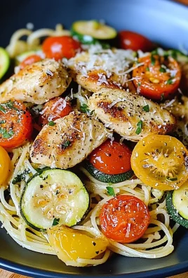 Delicious Parmesan Zucchini Tomato Chicken Spaghetti