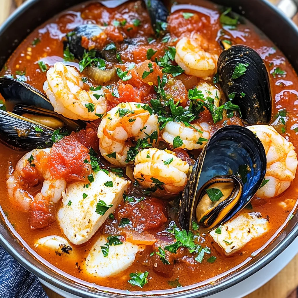Delicious Rustic Seafood Soup Zuppa di Pesce Recipe to Savor