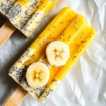 Dreamy Mango Banana Chia Pudding Pops
