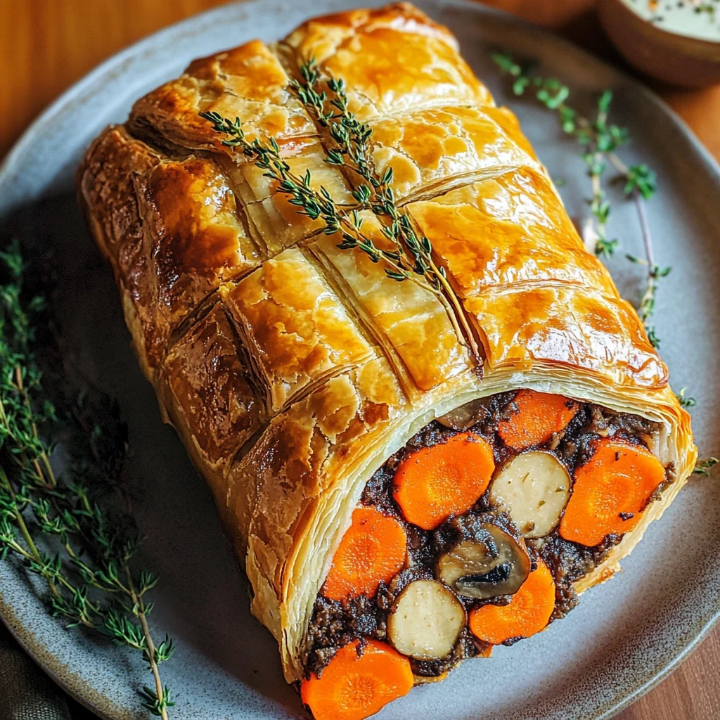Easy Carrot Wellington With Pureed Mushroom Pâté