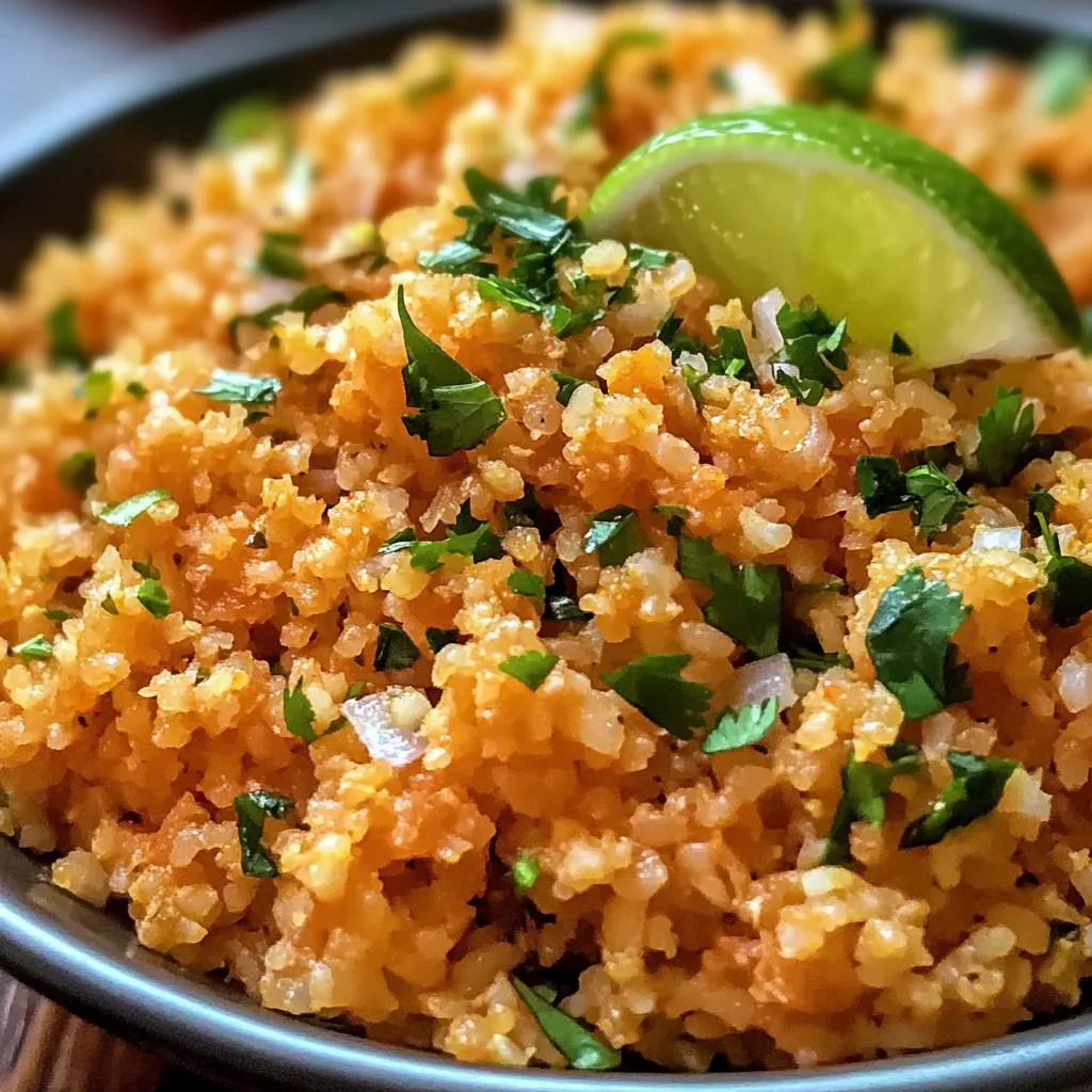 Easy Mexican Cauliflower Rice Recipe (Low-Carb)