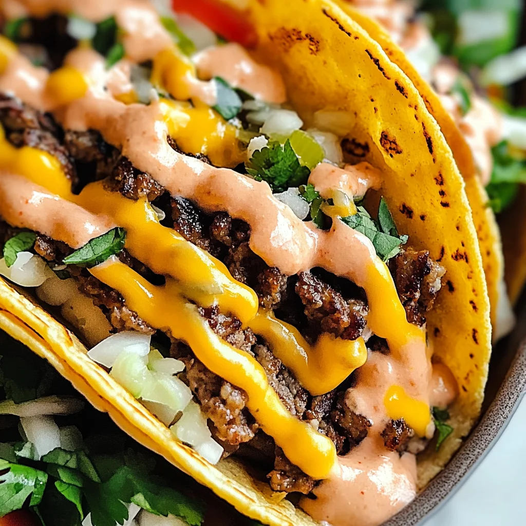 Easy Smash Burger Tacos