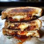 Eggplant Parmesan Grilled Cheese with Chili Tomato Jam