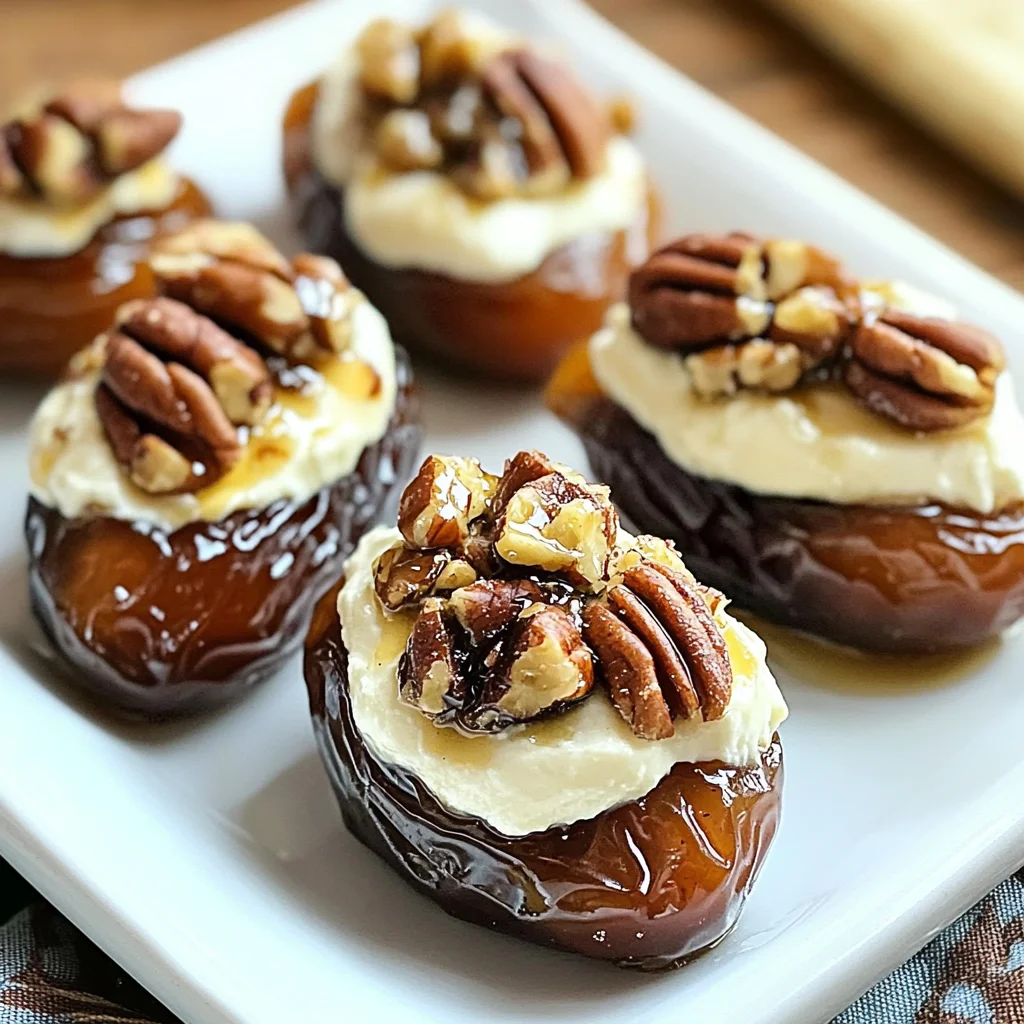 Honey-Cinnamon Cream Cheese Stuffed Dates