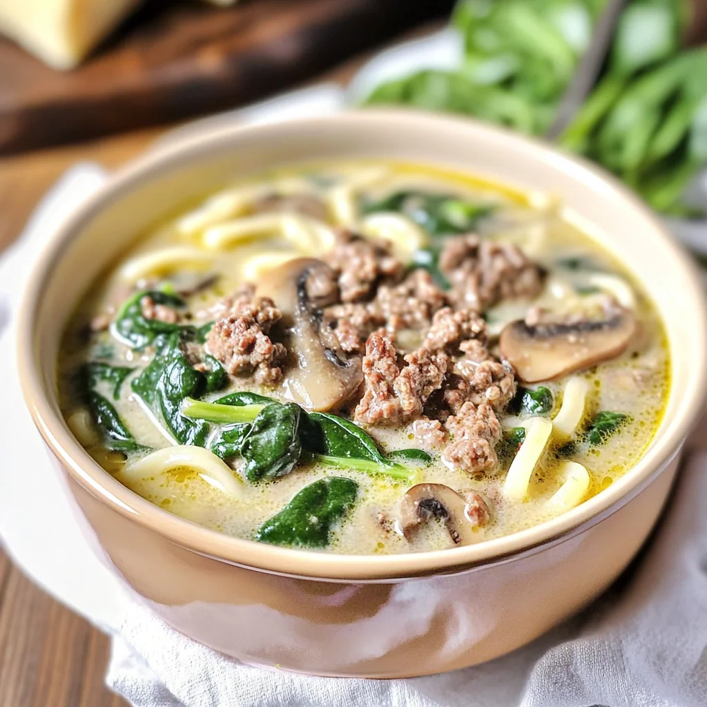 Keto Beef Stroganoff Soup