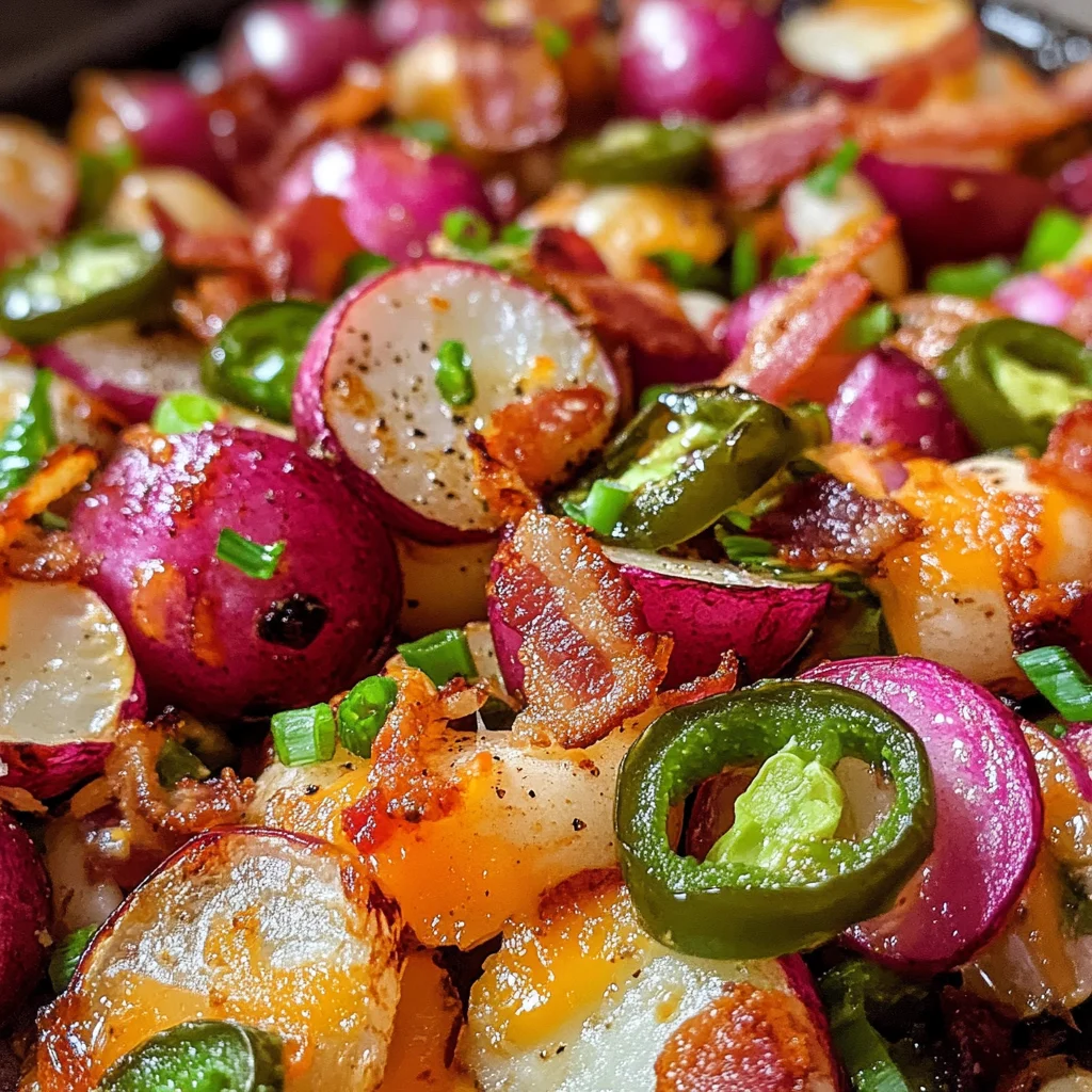Keto Loaded Oven Roasted Radishes
