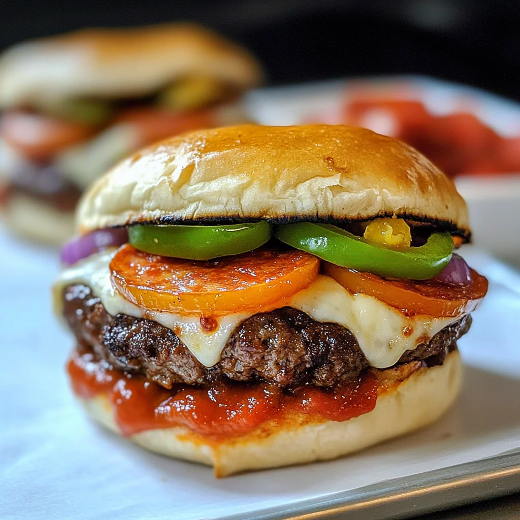 Keto Pizza Burger