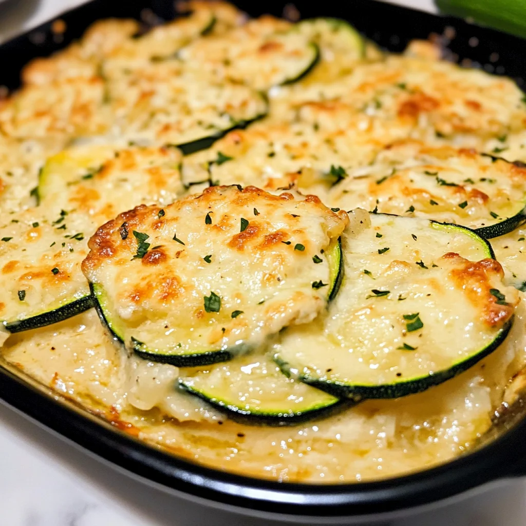 Keto Scalloped Zucchini