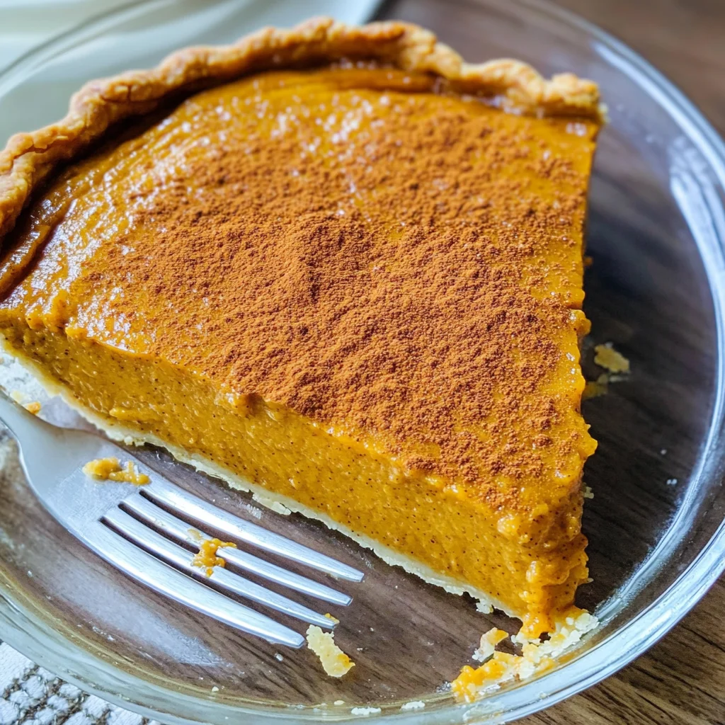 LOW CARB CRUSTLESS PUMPKIN PIE