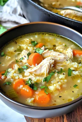 Low Carb Chicken Cauliflower Rice Soup