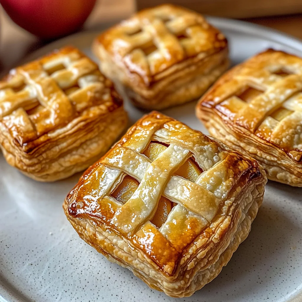 Mini Apple Hand Pies with Puff Pastry