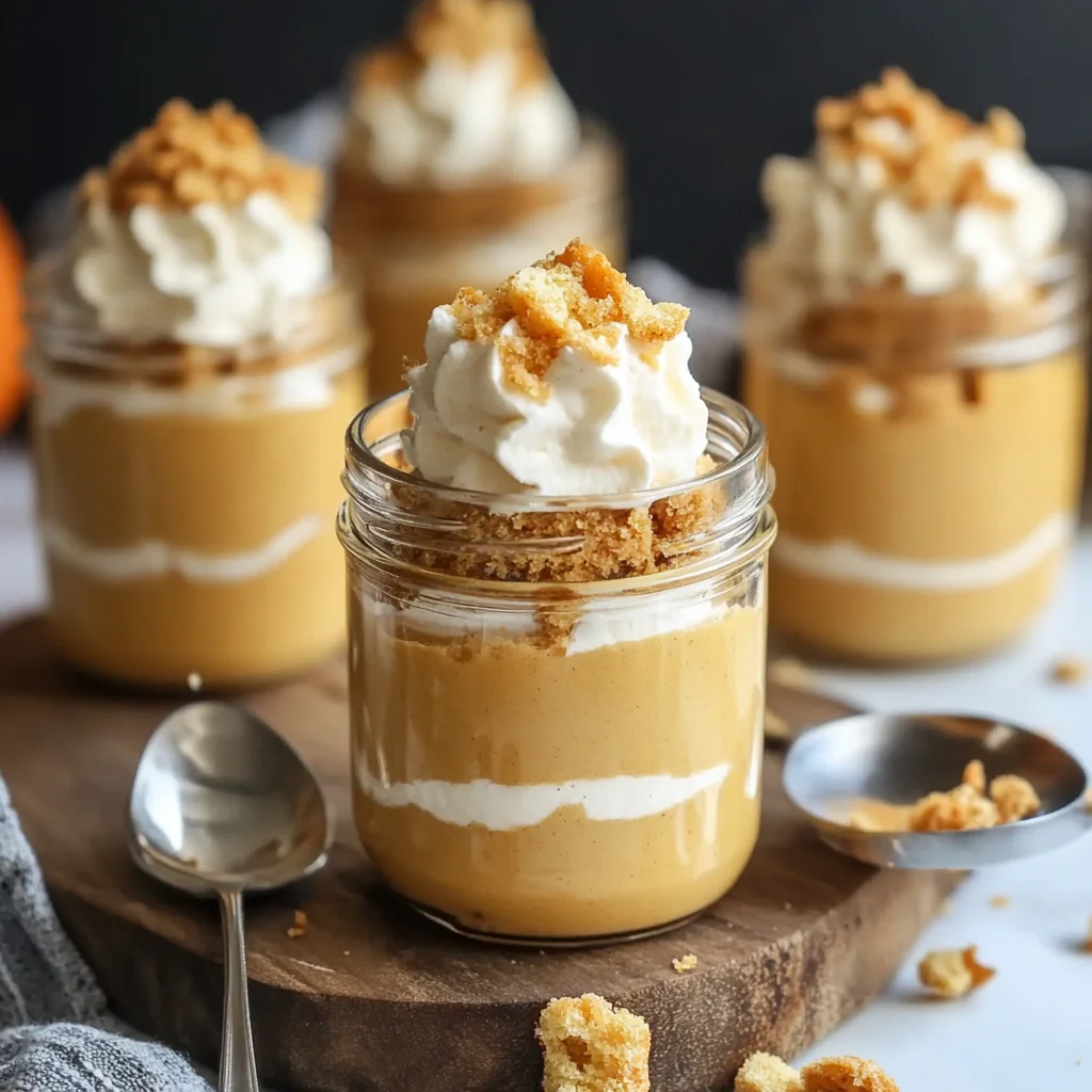 No-Bake Pumpkin Cheesecake Jars