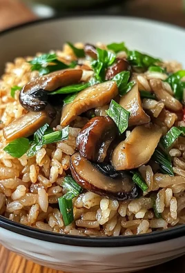 One-Pot Soy Sauce Mushroom Rice