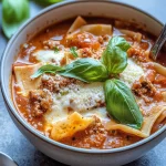 One Pot Lasagna Soup Recipe