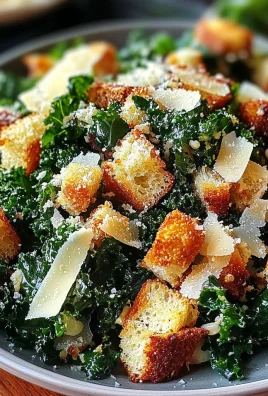 Roasted Garlic & Kale Caesar Salad