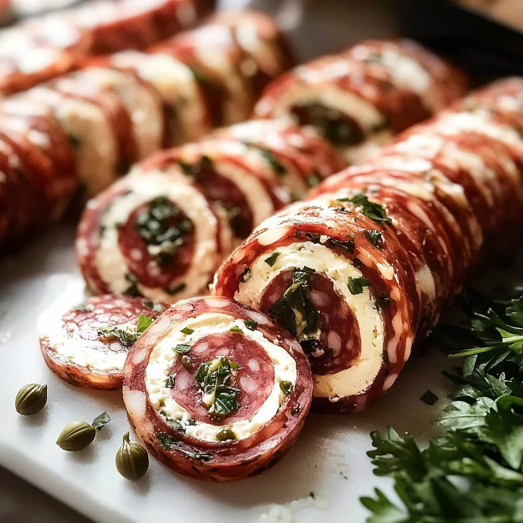 Salami Cream Cheese Roll