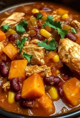 Slow Cooker Chicken and Sweet Potato Chili