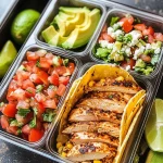 Spicy Chicken Taco Meal Prep Box