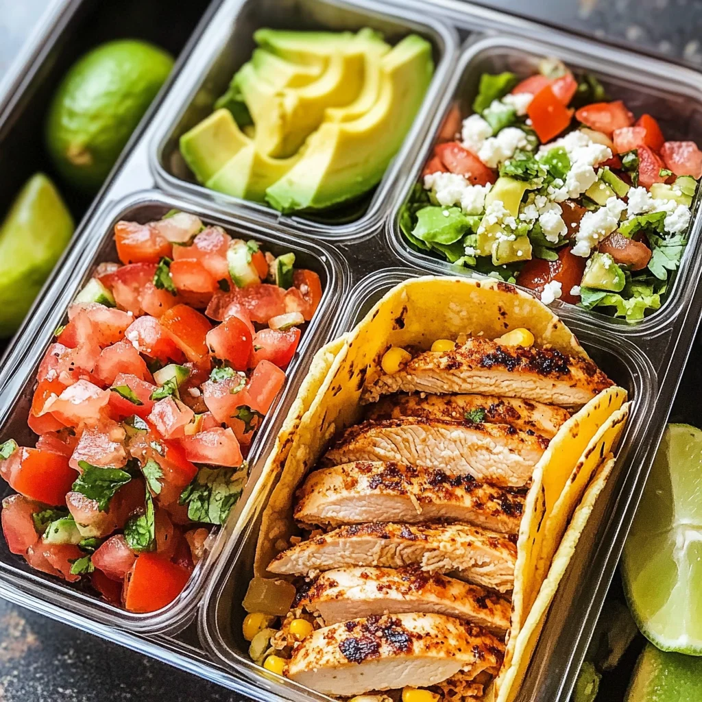 Spicy Chicken Taco Meal Prep Box