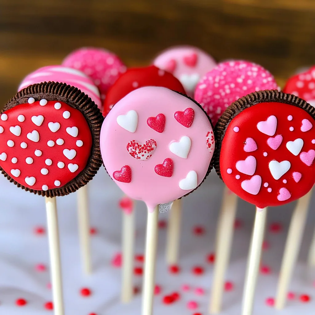 Valentine's Day Oreo Pops
