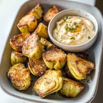 Air Fryer Artichoke Hearts with Garlic Aioli (Keto and Low Carb)