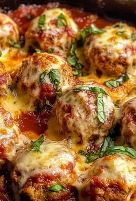 Baked Chicken Parmesan Meatballs (Easy & Healthy)