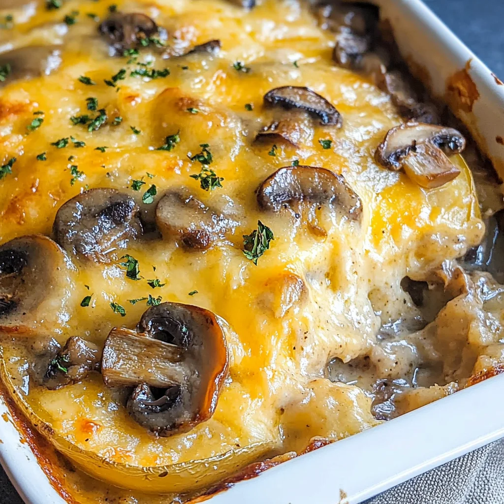Baked Potato and Mushroom Casserole