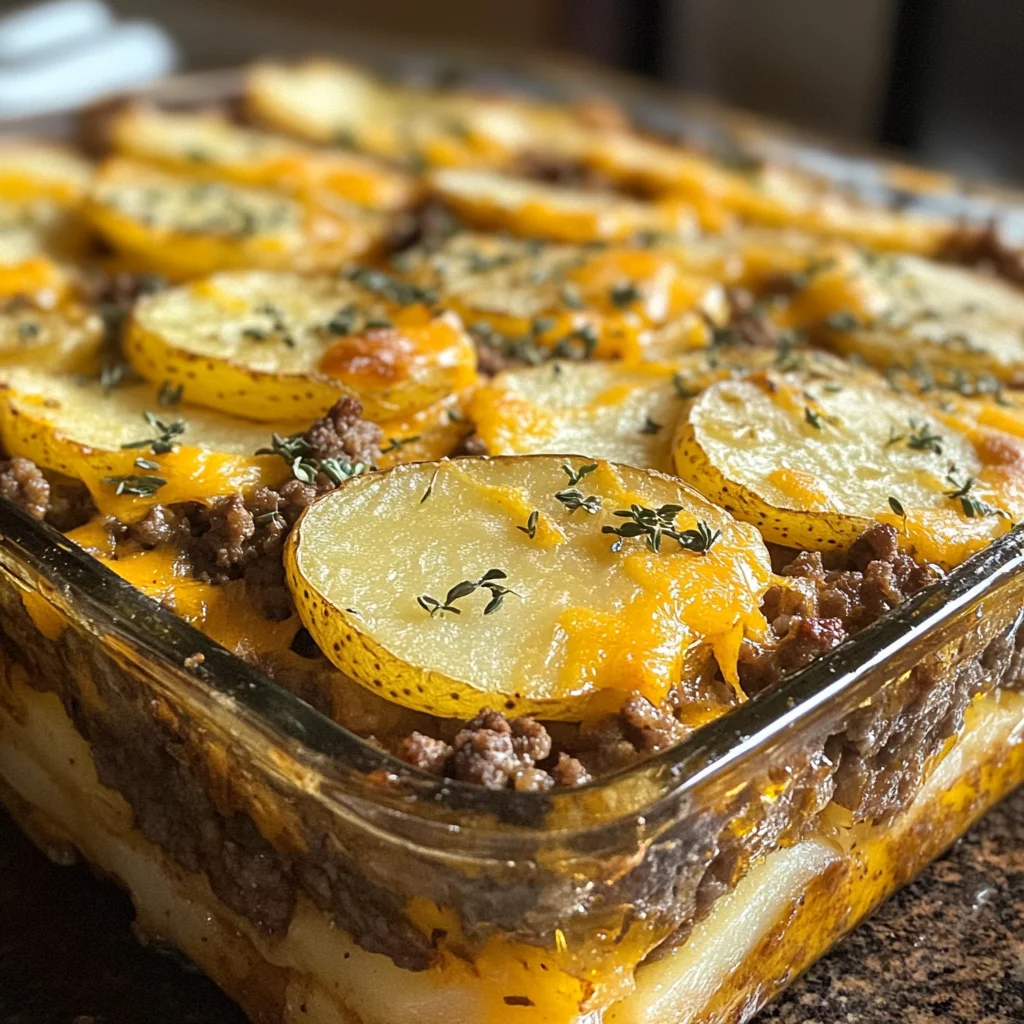 Cheesy Ground Beef and Potato Bake image 2
