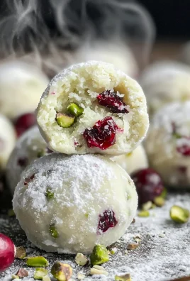 Cranberry Pistachio White Chocolate Truffles