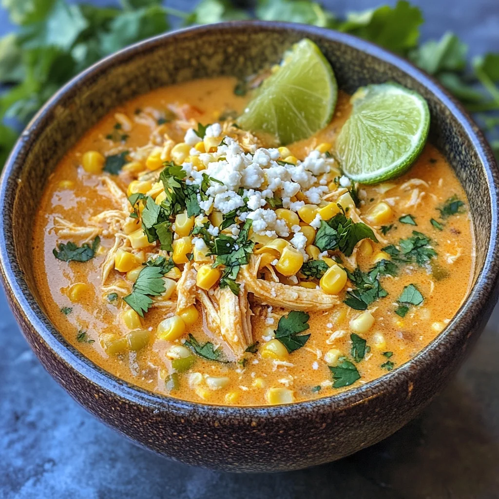 Creamy Mexican Street Corn Chicken Soup image 2