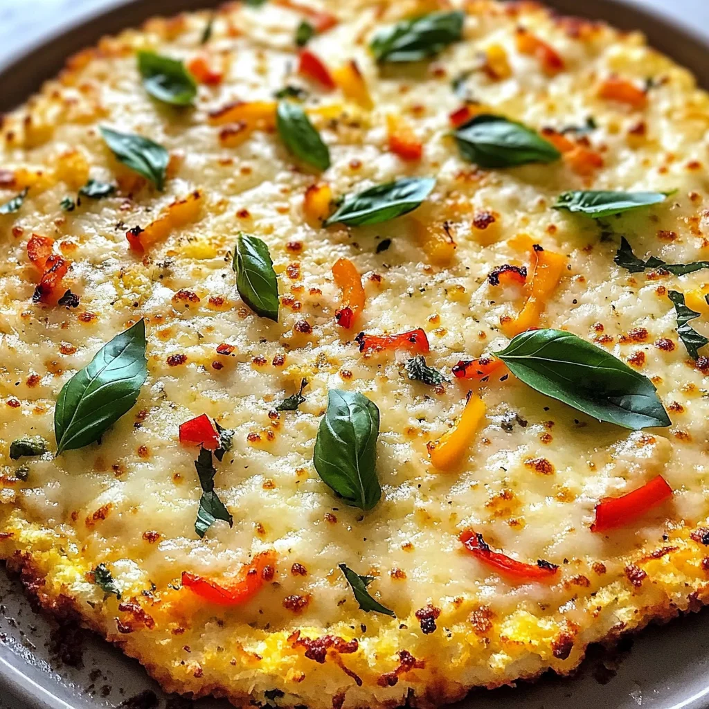 Crispy Cauliflower Pizza Crust (Easy and Low-Carb)