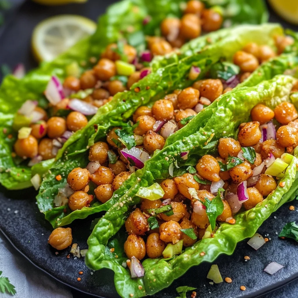 Crispy Chickpea Lettuce Wraps image 3