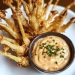 Crispy Fried Enoki Mushrooms with Chili Aioli Recipe