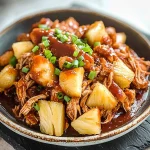 Crockpot Pineapple BBQ Chicken