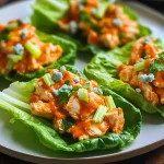 Easy Buffalo Chicken Lettuce Wraps