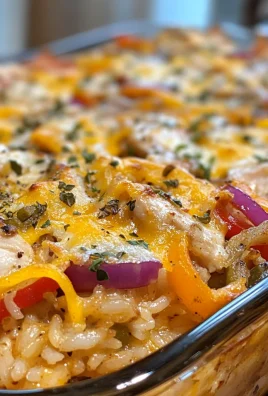 Easy Chicken Fajita Rice Casserole