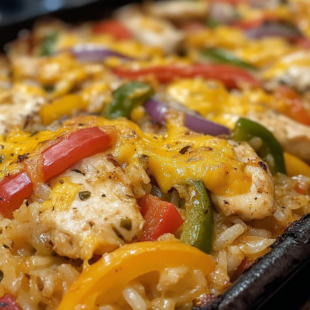 Easy Chicken Fajita Rice Casserole image 2