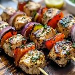 Easy Greek Marinated Chicken Kabobs